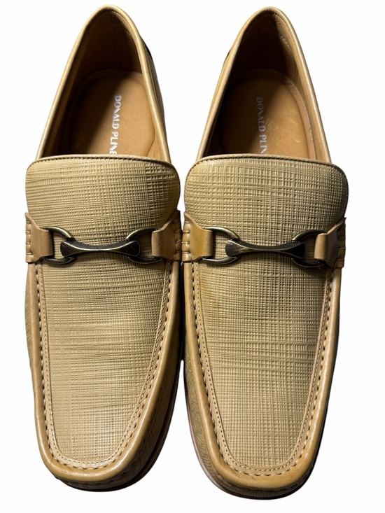 Donald Pliner Ted Loafer tan and golf hardware size 13M NEW main image 15